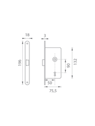 Klasické zámky Strieborný AGB