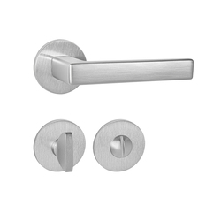 Kľučky na okrúhlych rozetách Strieborný Tupai