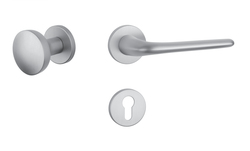 Kľučky na okrúhlych rozetách Strieborný APRILE