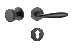 Kľučky na okrúhlych rozetách Čierny APRILE