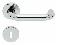 Kľučky na okrúhlych rozetách Strieborný SP