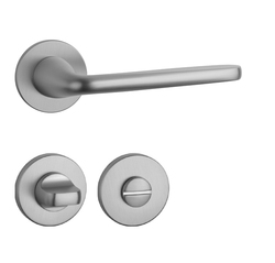 Kľučky na okrúhlych rozetách Strieborný APRILE