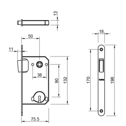 Magnetické zámky Medený Tupai