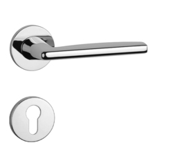 Kľučky na okrúhlych rozetách Strieborný APRILE