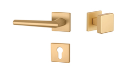 Kľučky na hranatých rozetách Zlatý APRILE