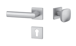 Kľučky na hranatých rozetách Strieborný APRILE