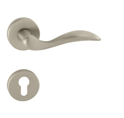 Kľučky na okrúhlych rozetách Strieborný Tupai