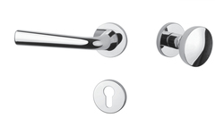 Kľučky na okrúhlych rozetách Strieborný APRILE