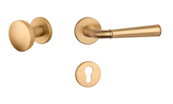 Kľučky na okrúhlych rozetách Zlatý APRILE