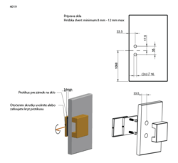 Protiplechy a protikusy na sklenené dvere Čierny Tupai