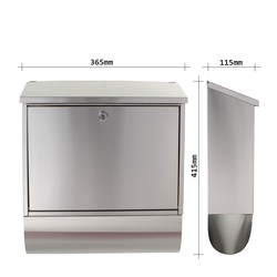 Poštové schránky Strieborný ROTTNER