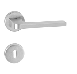 Kľučky na okrúhlych rozetách Strieborný Tupai