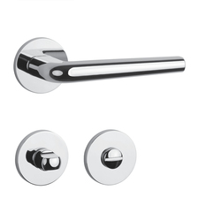 Kľučky na okrúhlych rozetách Strieborný APRILE