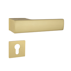 Kľučky na obdĺžnikových rozetách Zlatý Tupai