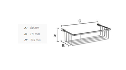 Košíky do sprchy Strieborný SMEDBO