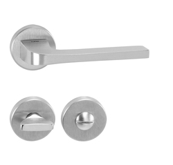 Kľučky na okrúhlych rozetách Strieborný Tupai