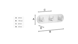 Vešiaky a háčiky  Strieborný SMEDBO