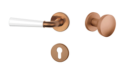 Kľučky na okrúhlych rozetách Kombinovaný APRILE