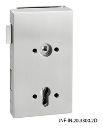 Zámky na sklenené dvere Strieborný JNF