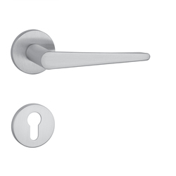 Kľučky na okrúhlych rozetách Strieborný APRILE