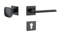 Kľučky na hranatých rozetách Čierny APRILE