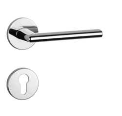 Kľučky na okrúhlych rozetách Strieborný APRILE