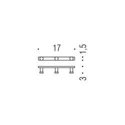 Vešiaky a háčiky  Strieborný COLOMBO