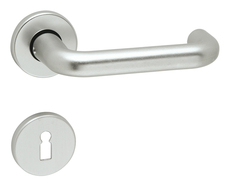 Kľučka na dvere BA - COSLAN - R STM - strieborná matná (F1) | MP-KOVANIA.sk