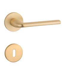 Kľučka na dvere AT - OLEANDRO - R 7S ZLM - zlatá matná (GOLD SATIN) | MP-KOVANIA.sk