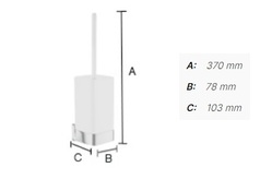 WC kefy s nádobou Strieborný SMEDBO