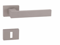 Kľučky na obdĺžnikových rozetách Strieborný Tupai