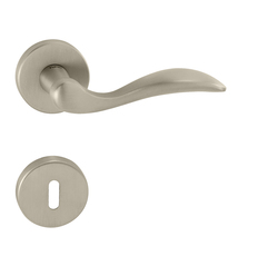 Kľučky na okrúhlych rozetách Strieborný Tupai