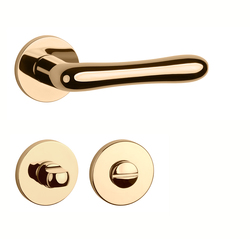 Kľučky na okrúhlych rozetách Zlatý APRILE