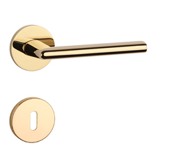 Kľučka na dvere AT - KALMIA - R 7S ZLL PVD - zlatá lesklá (GOLD PVD) | MP-KOVANIA.sk