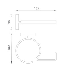 Držiaky na fén Strieborný SMEDBO
