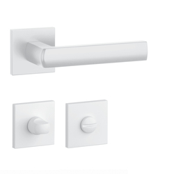 Kľučky na hranatých rozetách Biely APRILE