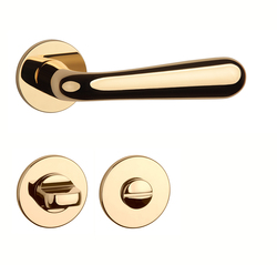 Kľučky na okrúhlych rozetách Zlatý APRILE