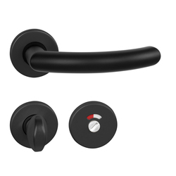 Kľučky na okrúhlych rozetách Čierny BA