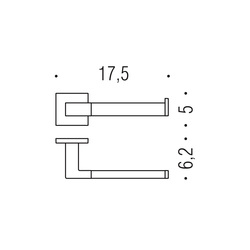 Držiaky toaletného papiera Čierny COLOMBO