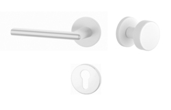 Kľučky na okrúhlych rozetách Biely APRILE