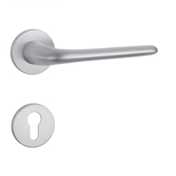 Kľučky na okrúhlych rozetách Strieborný APRILE