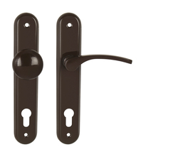 Kľučky na oválnych štítoch Hnedý KE