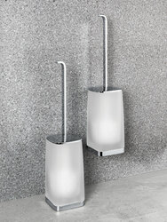 WC kefy s nádobou Strieborný COLOMBO