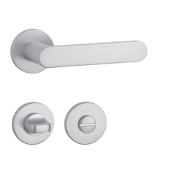 Kľučky na okrúhlych rozetách Strieborný APRILE