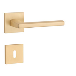 Kľučka na dvere AT - PYROLA - HR 7S ZLM - zlatá matná (GOLD SATIN) | MP-KOVANIA.sk