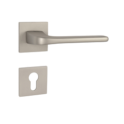 Kľučky na hranatých rozetách Strieborný Tupai