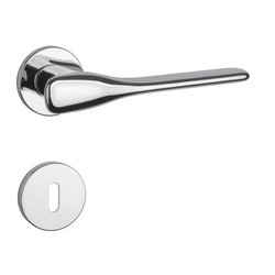 Kľučka na dvere AS - ORCHIDE - R 7S CHL - chróm lesklý (LC) | MP-KOVANIA.sk