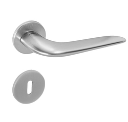 Kľučky na okrúhlych rozetách Strieborný Tupai