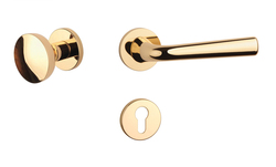 Kľučky na okrúhlych rozetách Zlatý APRILE