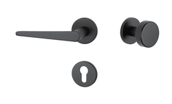 Kľučky na okrúhlych rozetách Čierny APRILE